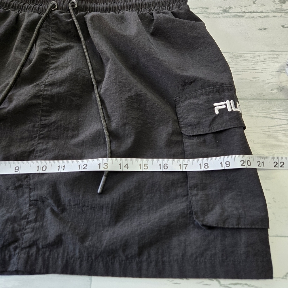 Fila Black Sports Mini Skirt Size Medium Has Pockets - Picture 6 of 11